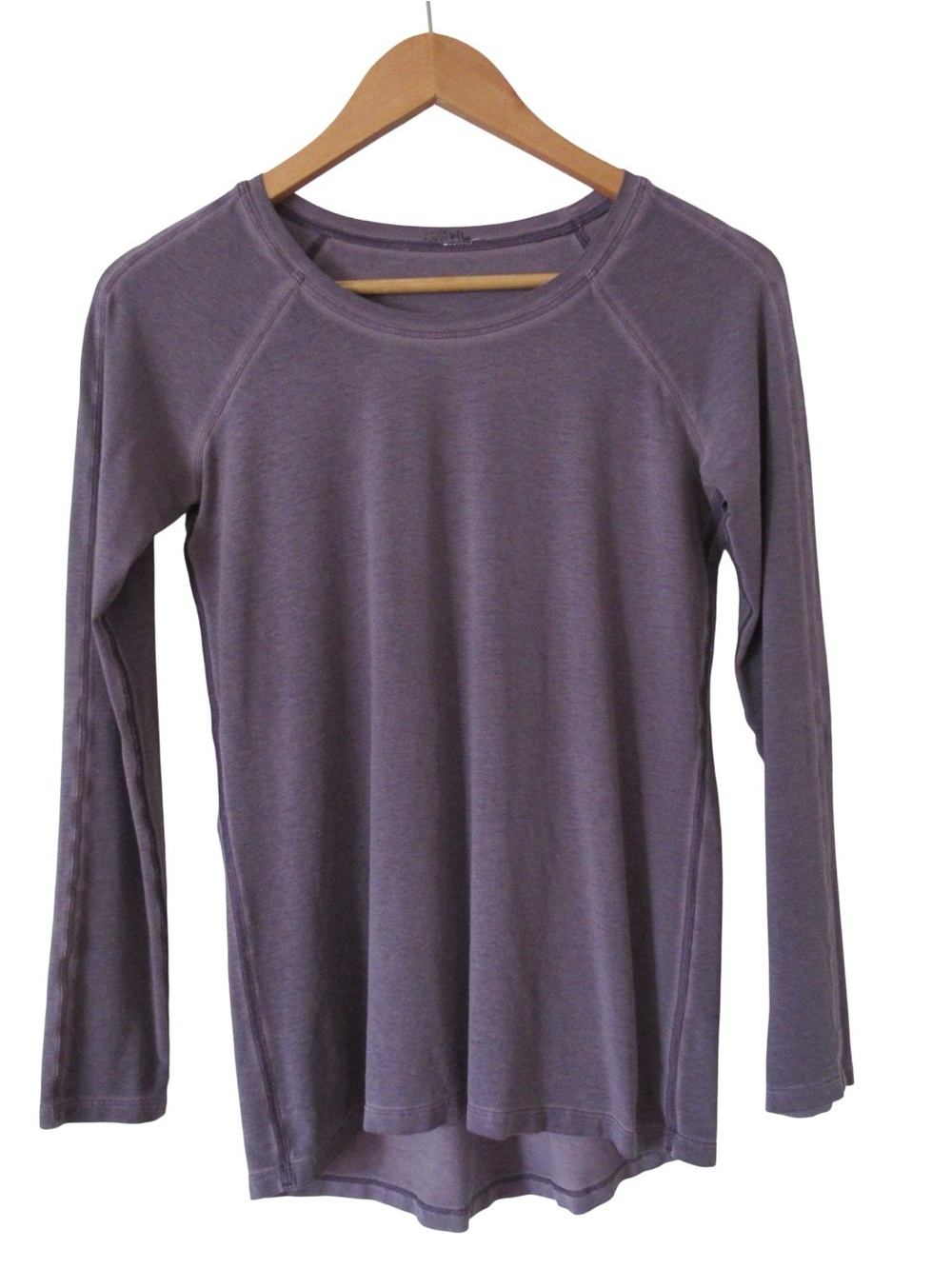 Lululemon Emerald Long Sleeve Tee Small? Purple Crew Neck Pima Cotton Athletic